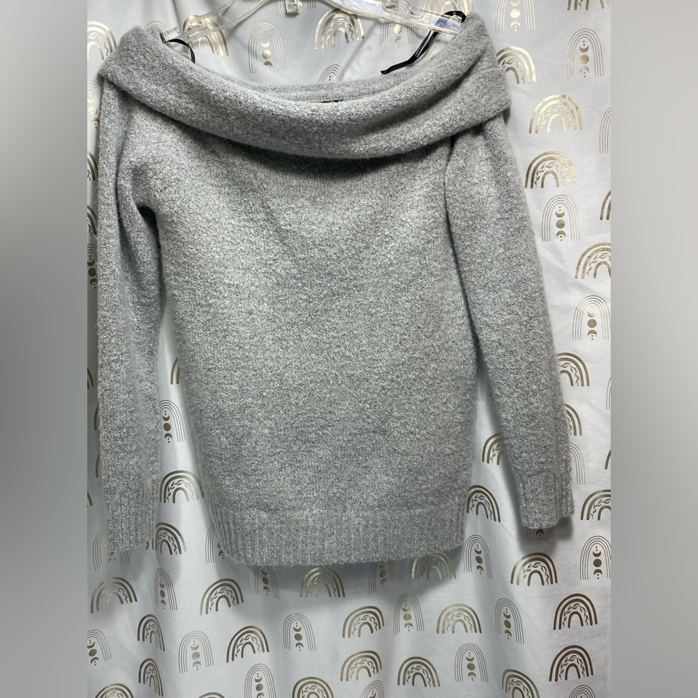 Forever 21 Light Gray Cowl Neck Sweater